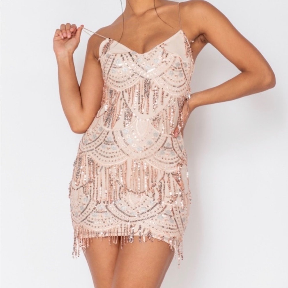 Blush/Sequin Dress